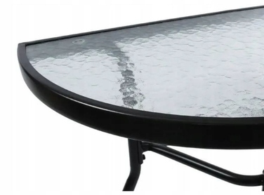 Комплект садових меблів Atos, метал, чорний, 3 предмети