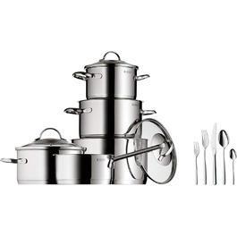 Набір столових приборів WMF Boston на 12 осіб (60 предметів) + Набір каструль Induktion Provence Plus (5 предметів)