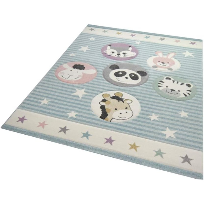 Дитячий килимок Ігровий килимок Дитячий килимок Панда Кролик Жираф Тигр Єнот Баранчик Розмір (120 см Круглий)