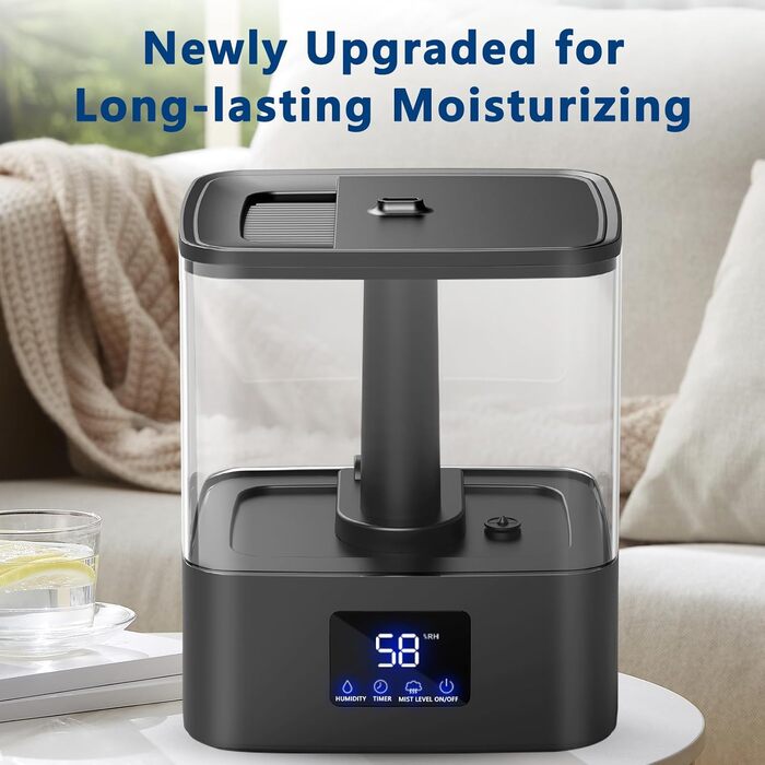 Зволожувач повітря ультразвуковий для спальні 6 л з регулюванням вологості Luftbefeuchter