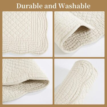 Набори підставки під тарілки MABOZOO, 6 шт, 100% бавовна, миючі, для кухні та обіднього столу, прямокутні, льон