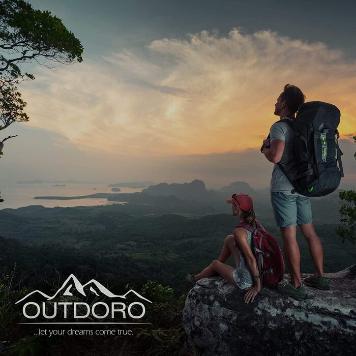 Спальний мішок для хатини Outdoro, надлегкий дорожній спальний мішок - всього 350 г з чистої бавовни з відділенням для подушок-тонкий і маленький (червоний)