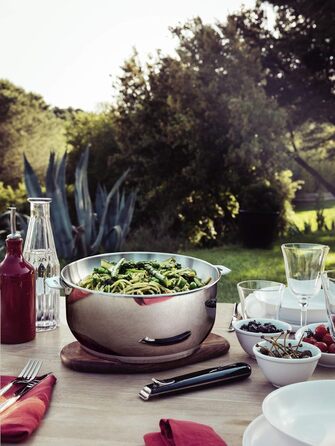 Каструля Lagostina Salvaspazio з нержавіючої сталі 18/10, діаметр 24 см, для всіх типів плит та духовок до 250°C, складна, з тришарим дном Lagotherm