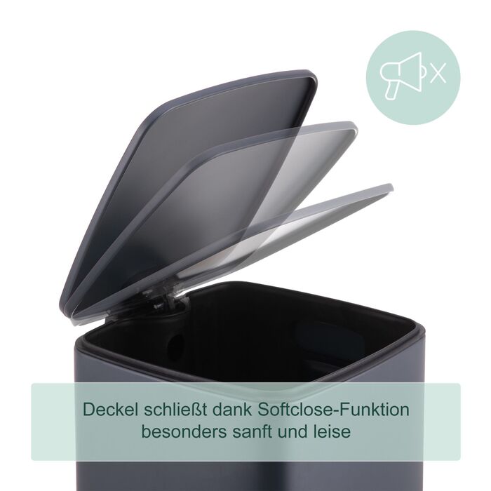 Відро для сміття Relaxdays Кухня, 12 літрів