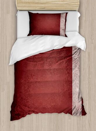 Абстрактний набір підковдр для односпальних ліжок, шорстка підлога з ефектом омбре, захист від кліщів, алергія, підходить з наволочкою, 130 x 200 см - 70 x 50 см, Seal Brown Burnt Sienna