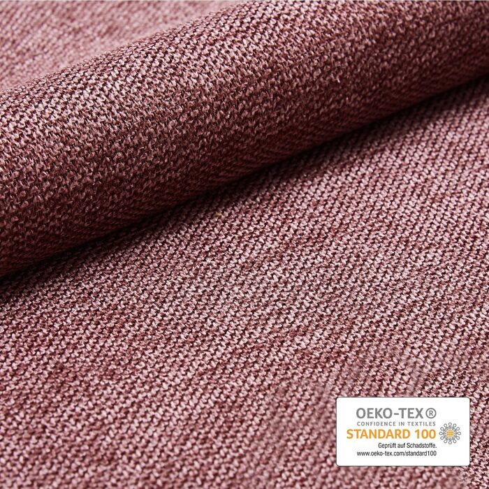 Набір з 2-х оббивних стільців для їдальні B&D Tania, рожевий, стиль кантрі/сканді, для кухні, офісу, туалетного столика, Webstoff Merlot, 11118-ROSA-2