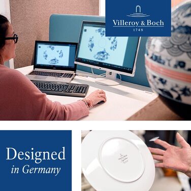 Кавова чашка Villeroy & Boch Manufacture, 2 шт., преміум фарфор, чорний колір, 12x12x19,5 см, для миття в посудомийній машині, сумісна з мікрохвильовою піччю