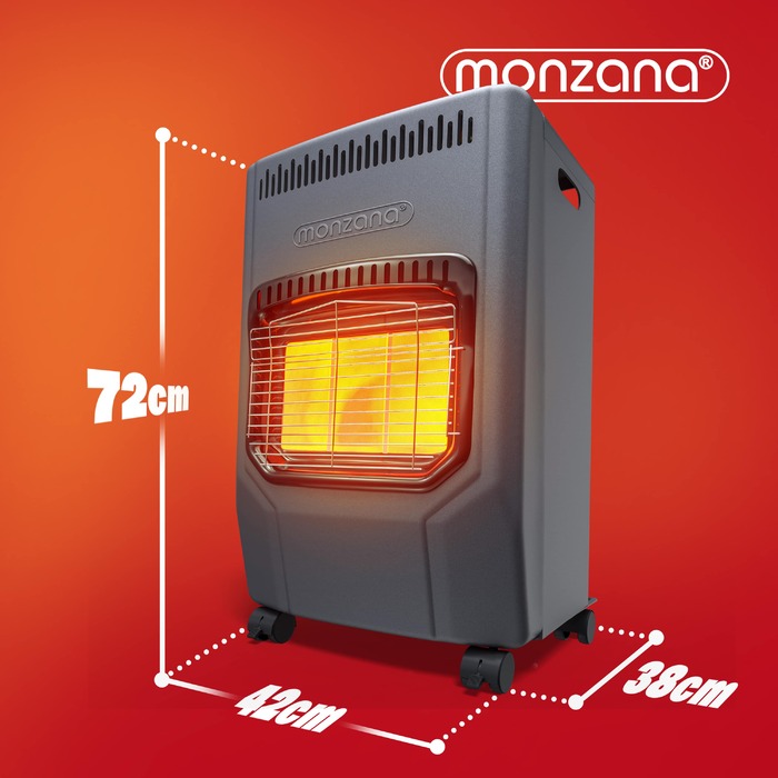 Газовий обігрівач чорний 72x38x42см 4200W