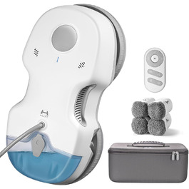 Робот-прибиральник вікон HUTT S7 з функцією розпилення, 5500Pa, 3D-подушка, 80мл бак, автоматичний, з багаторазовим захистом, 8 мікрофібра, у кейсі