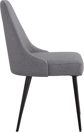 Набір кухонних стільців Ball & Cast (2 шт.), сірий колір, сучасний дизайн, металеві ніжки