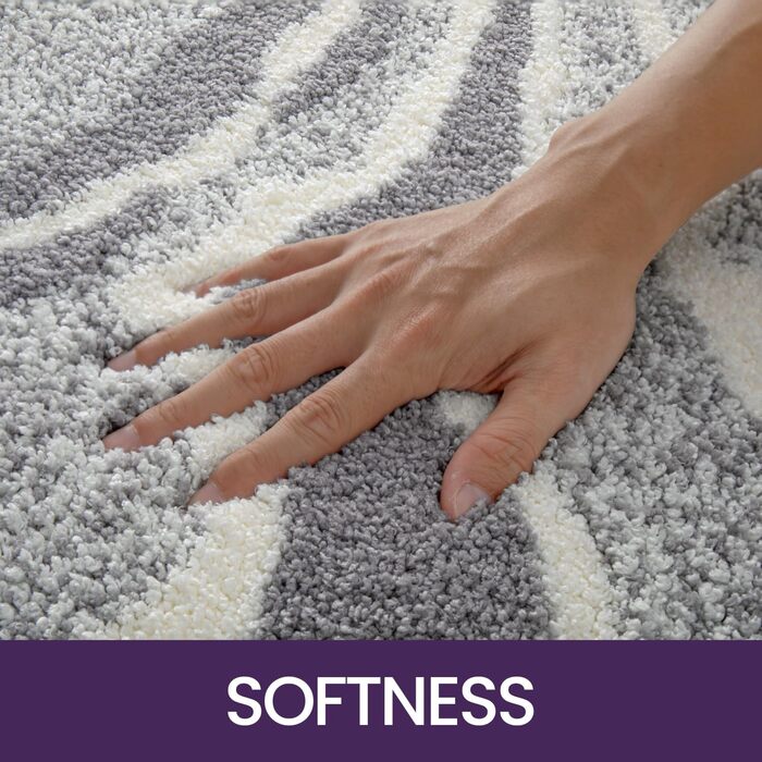 Килимок для ванної кімнати DEXI, 44 x 76 см, сірий. Нековзкий, швидковисихаючий, з мікрофібри. Килимок для душу, ванни, пральні.