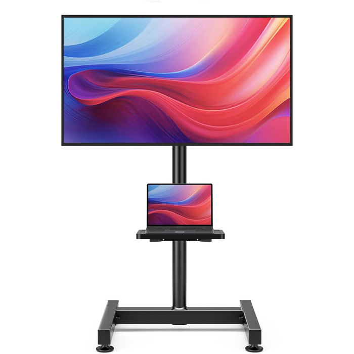 Кріплення для телевізора AX WABER на підлогу для LCD, OLED LED телевізорів 13-50 дюймів, VESA 200x200, до 35 кг, AX2008TBM (без шківів)