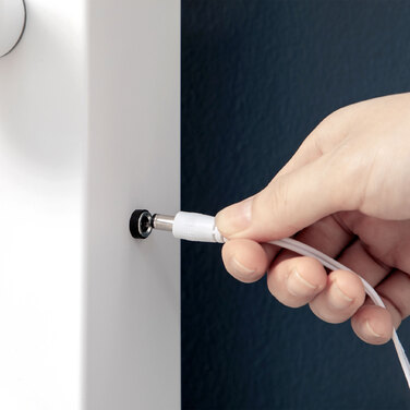 Дзеркало Голлівудський стиль з підсвіткою, сенсорним керуванням, функцією пам'яті, 12 регульованими світлодіодами, білий колір, розмір 80 x 60 см