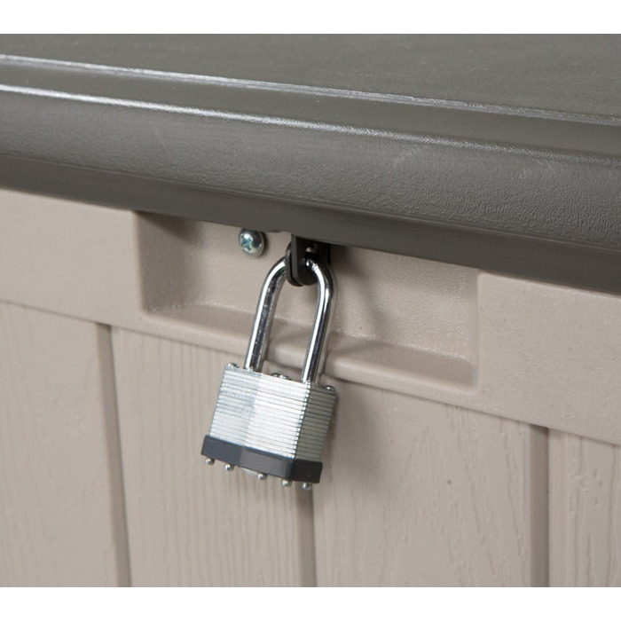 Садовий ящик для зберігання Lifetime 60089, 127x64x67 см, коричневий, стійкий до УФ-випромінювання