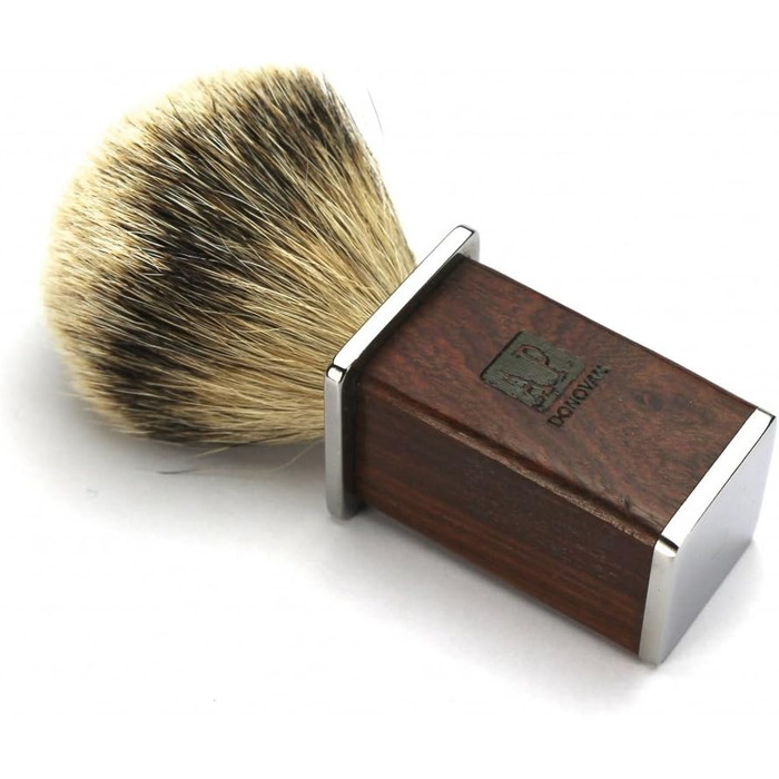 А.П. Донован Щітка для гоління з вовни борсука Дерев'яна ручка та подарункова упаковка з дерева виробництва Німеччини