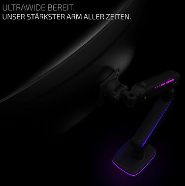 Кріплення для монітора Invision Vortex Gaming – 27–57 дюймів – Curved & UltraWide – RGB LED – 3–18 кг (VR200)