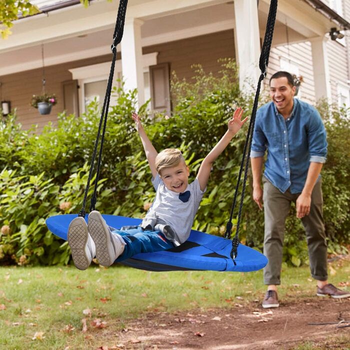 Шоукель DREAMADE для саду: регульована висота, діаметр 100 см, до 150 кг, для дітей та дорослих (блакитний)