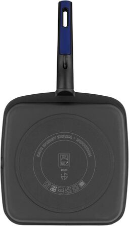 Grill BRA Advanced з рифленням, 28 см, алюмінієвий литвий з антипригарним покриттям, PFOA-free, для індукційних плит, сучасний дизайн