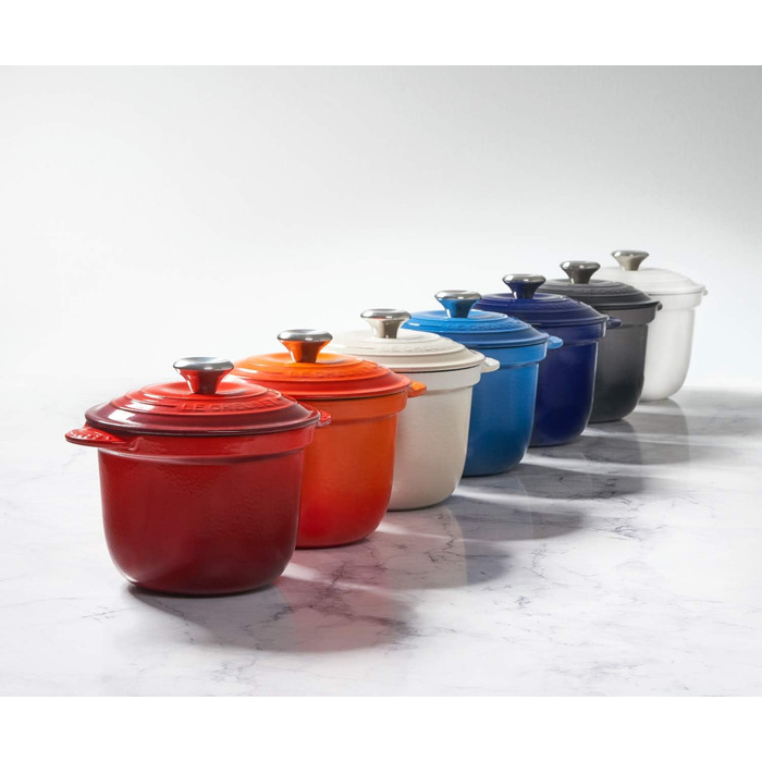 Le Creuset Cocotte Every: чавунний ковшок з кришкою-сковородою, 18 см, 2 л, кольору 'Ofenrot'