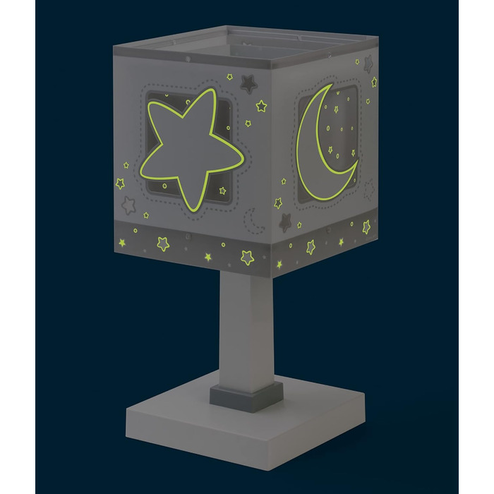 Настільна лампа Dalber 63231T, Blue Moon, лампа для дитячої кімнати, сіра