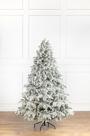 Ялинка лита 'Версальська' ЗАСНІЖЕНА LED (золотий) 2,30м