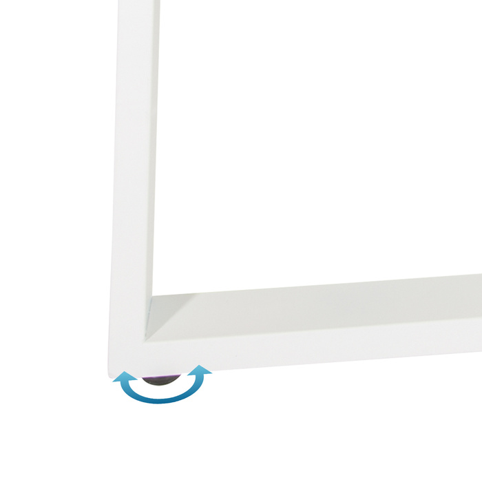 Робочий стіл WORKSPACE BASIC I 165 x 120 см сірий / білий hjh OFFICE