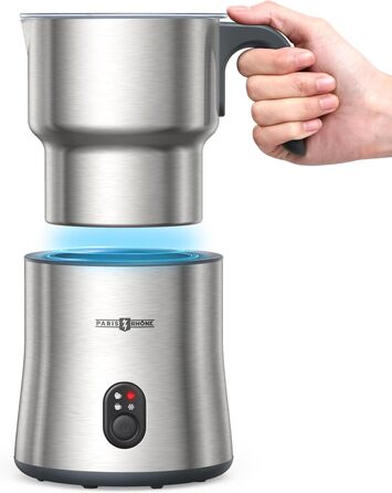 Електричний спінювач молока PARIS RHÔNE 4-в-1, 500 мл: для лате, капучино, гарячого шоколаду та теплого молока