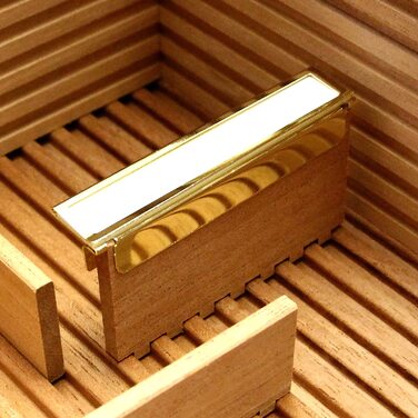 Хьюмідор Torino Cedro-коробка для сигар класу люкс з гігрометром для волосся, ідеально підходить для зберігання сигар, дерева - на строк до