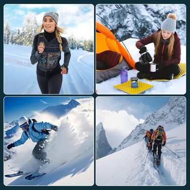 Електричний нагрівач для рук, 2 шт. Перезарядний магнітний кишеньковий нагрівач, ультралегкий та тонкий з великою ємністю 6000 mAh, 3 режими нагріву для чоловіків та жінок, для активного відпочинку, гольфу, кемпінгу (Синій, 1)