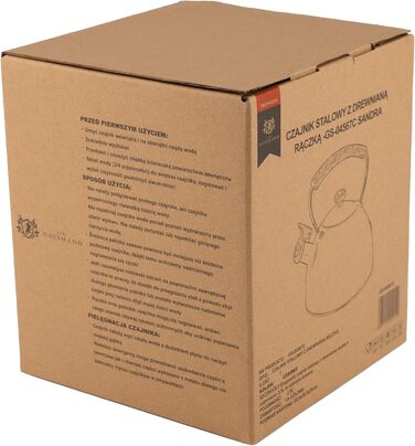 Чайник електричний KARL HAUSMANN Induktion 2.5L з авто-свистком, з нержавіючої сталі для всіх типів плит