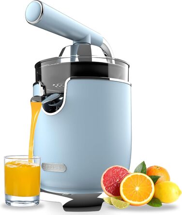 Електрична цитрусова преса Cecotec Xqueeze RetroJuice 1000 Green - 1000W, нержавіючий фільтр, 2 конуси різного розміру