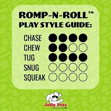 М'яч Jolly Pets Romp-n-roll, L/XL (S (4,5 дюйма), яблучно-зелений)