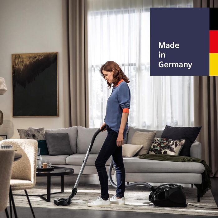 Пылесос Siemens Staubsauger Z 3.0 extreme power VSZ3XTRM11: мощний, для твердих підлог та килимів, XXL насадка для шерсті тварин, 850 Вт, чорний