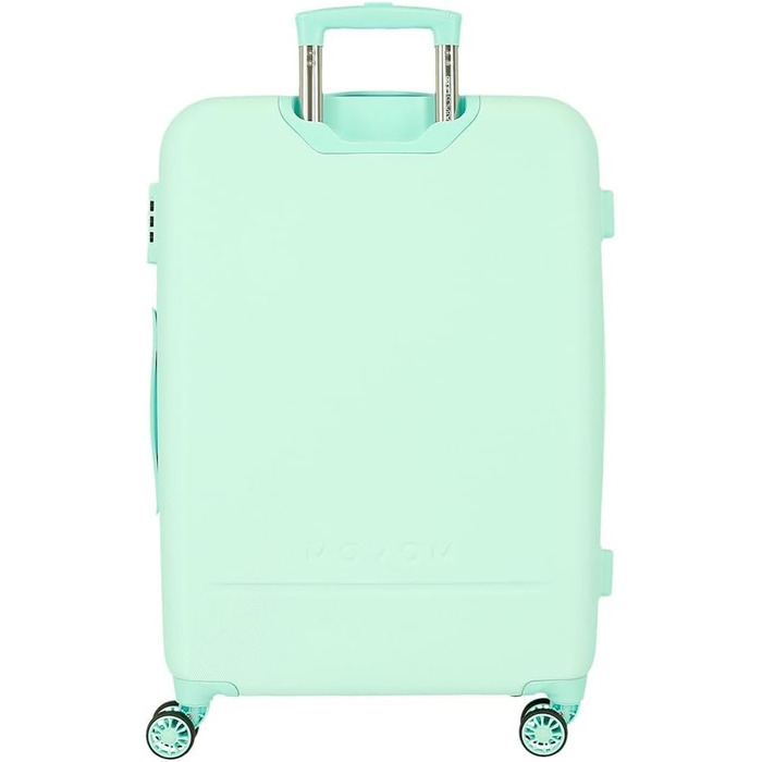 Набір валіз Movom Galaxy, блакитний, 55/68 см, ABS, з комбінаційним замком, 111 л, 6,56 кг, 4 колеса, для багажу, ручна, середній та великий, Azulon