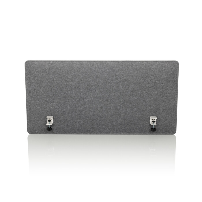 Звукоізолююча перегородка на стіл FLEXMIUT 3D 120x60x1 PET сірий hjh OFFICE