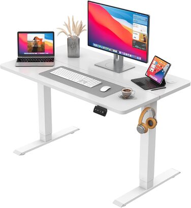 Регульований стіл JUMMICO Standing Desk: електричний, з пам'яттю, 100x60 см, білий