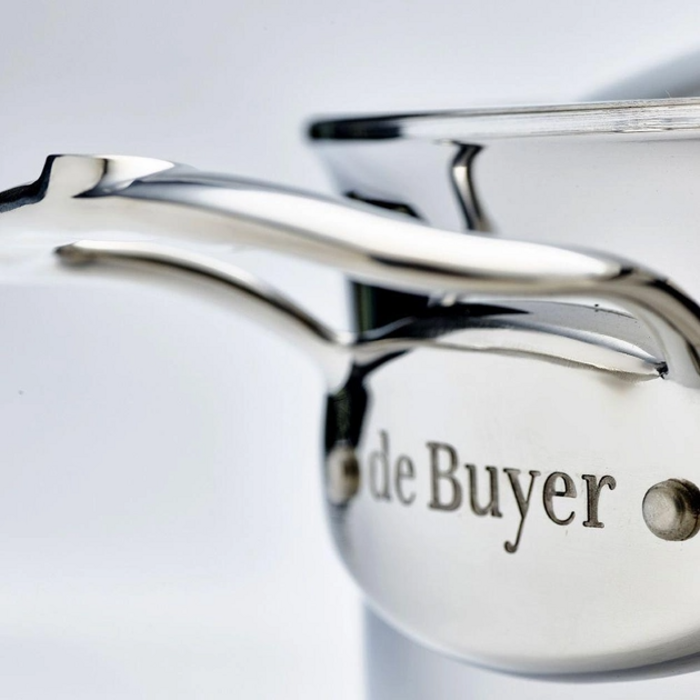 Каструля з кришкою de Buyer Affinity 24см/5,4 л сталева (3742.24), 24