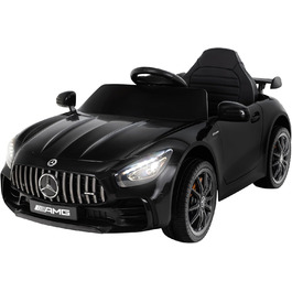 Дитячий електромобіль Mercedes AMG GT R Roadster, чорний, 6V, EVA-колеса, 2.4 ГГц пульт, 20 Вт мотор, для дітей від 3 років, Actionbikes Motors