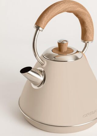 Електричний чайник RETRO M Sand: 1л, 2200W, автоматичне відключення, фільтр від накипу, індикатор рівня води