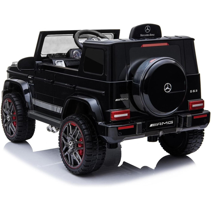 Дитячий електромобіль Mercedes G-Class 12V RIRICAR, чорний, з пультом керування