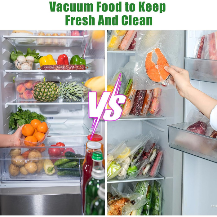 Вакууматор для продуктів 6 в 1, автоматичний вакуумний пакувальник для сухих та вологих продуктів з зовнішнім режимом вакуумування та набором з 20 пакетів