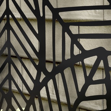 Екран для зони відпочинку з квітником, вуличний перегородка, роздільник простору з кашпо для квітів, метал, чорний