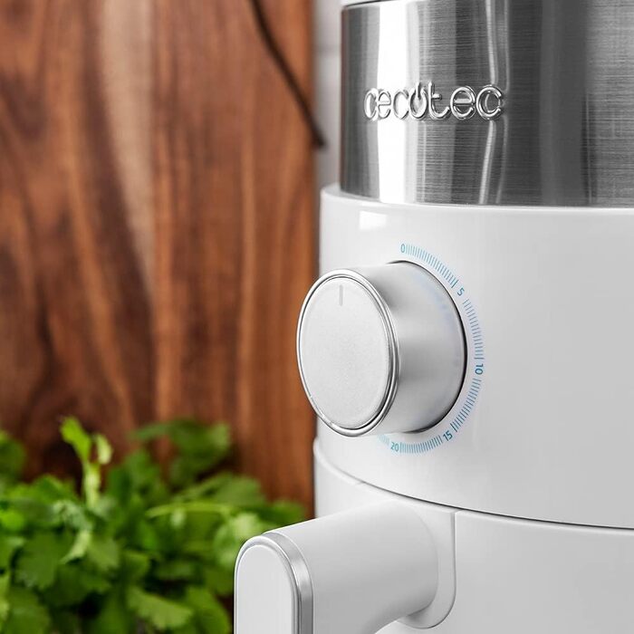 Аерофритюрниця CecoFry Essential Rapid Sun 2,5 л, 1200 Вт, компактна дієтична фритюрниця з PerfectCook, біла