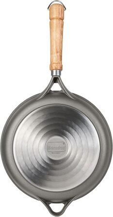 Сковорода Berndes Bonanza 24 см з індукційним дном, високим бортиком та 3-шаровим антипригарним покриттям, міцний алюмінієвий литвий корпус, чорна (сковорода, 20 см)