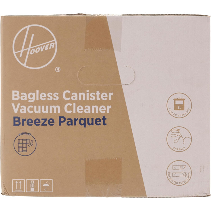 Пилосос Hoover Pet Hair BREEZE з насадкою для домашніх тварин I Пилосос для шерсті домашніх тварин без мішка для шерсті собак і кішок I зі стрижнем з регульованим розміром, фільтром EPA, 5-метровим кабелем з автоматичним змотуванням і ручкою (домашній)