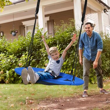 Шоукель DREAMADE для саду: регульована висота, діаметр 100 см, до 150 кг, для дітей та дорослих (блакитний)