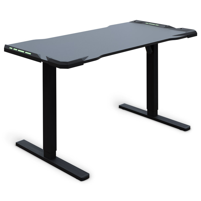 Стіл Mealux PowerDesk Carbon RGB з електрорегулюванням висоти (арт. EVO-201 Carbon / B)