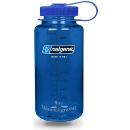 Пластикові пляшки Nalgene 'Everyday WH (кришка синя синя, з гравіюванням імені)