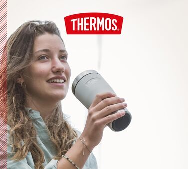 Термос ICON MUG 0,47л, бежевий/пісочний мат, термокружка 470мл, сталевий термос для кави з собою, ізоляційний термос, 7 год гаряче / 22 год холодне, придатний для миття в посудомийній машині, абсолютно герметичний, без BPA 470 мл Бежевий / Пісочний мат