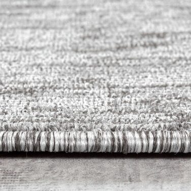 Килим з коротким ворсом, плоский тканий килим з петлями, легкий у догляді, для вітальні, спальні та дитячої, світло-сірий (світло-сірий, 120x170 см)